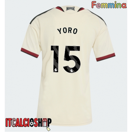 Manchester United Leny Yoro #15 Terza Maglia Femmina 2026-27 Manica Corta